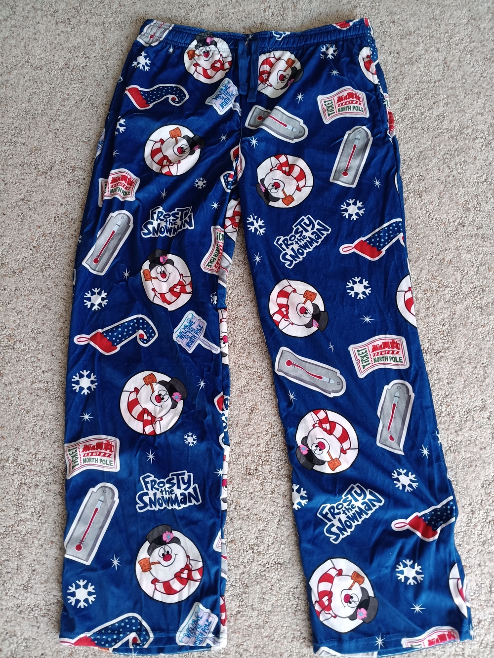 Frosty the Snowman UnisexNavy Blue Holiday Pajama Pants